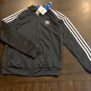 Black with white adidas sweater !